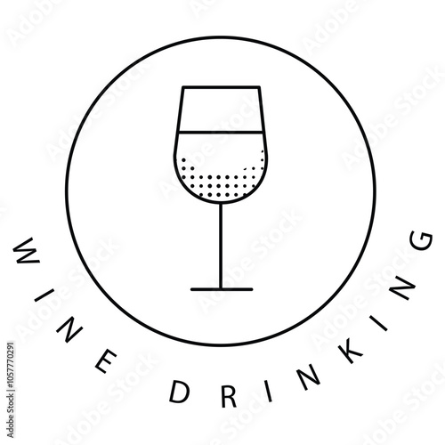 No Wine Alcohol-Free Beverage Icon Design