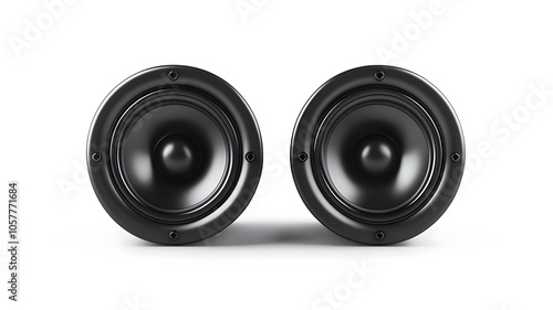 Loudspeaker for Black Friday Promotion Isolated on White 