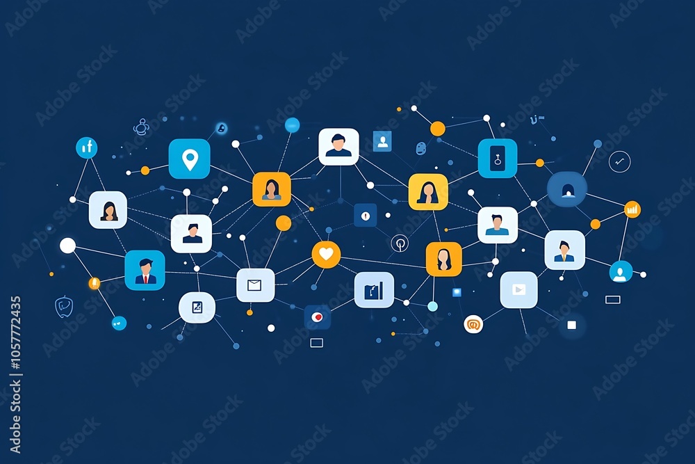 Social Media Network Connecting People, Content & Ideas Social Media Network Connecting People, Content & Ideas