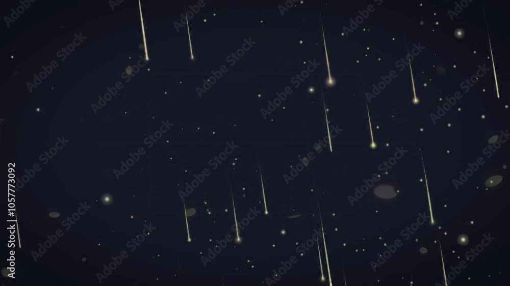 Dark Blue Festive Background with Sparkling Gold Countdown Numbers 3, 2 ...