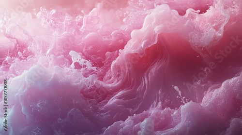 Swirling Pastel Dreams, an abstract creation featuring soft pink, peach, and white hues blending seamlessly in fluid motion.