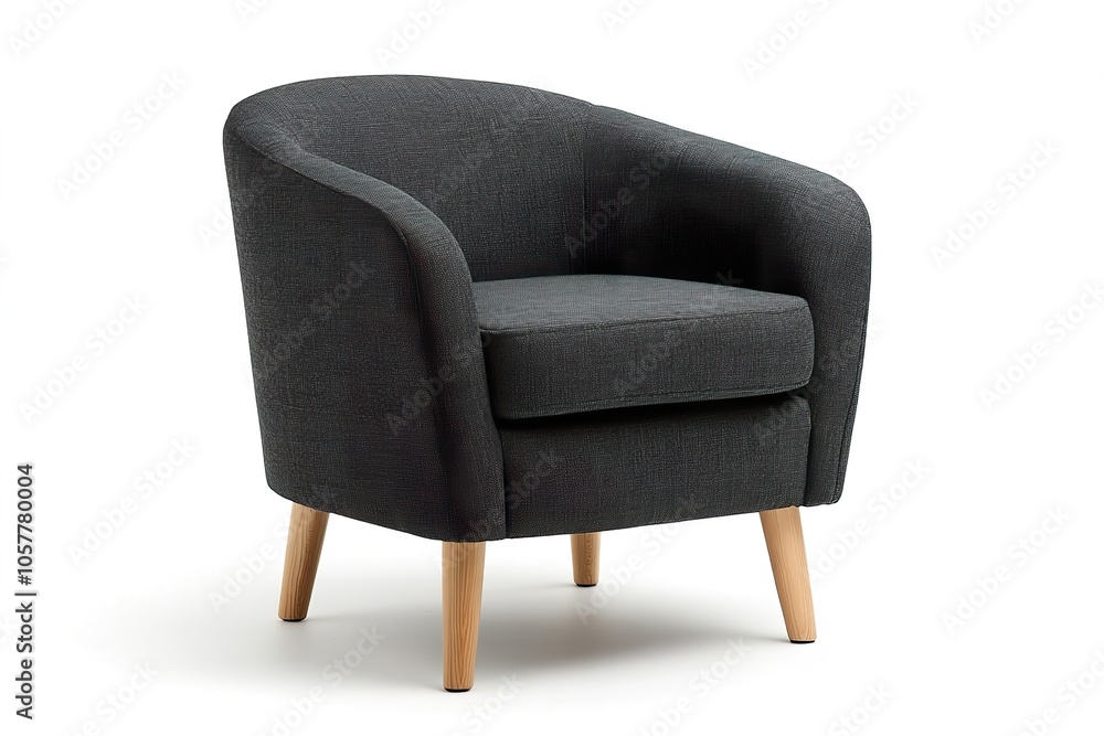 Classic retro chair in empty white room. Classic retro chair in empty white room.
