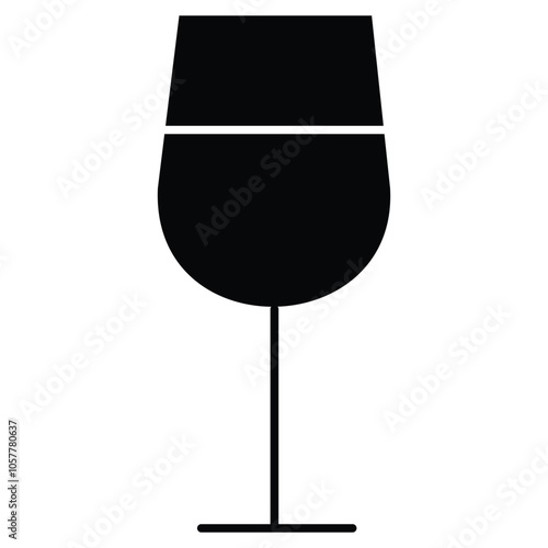 Alcohol-Free Wine Bottle Symbol Icon Design
