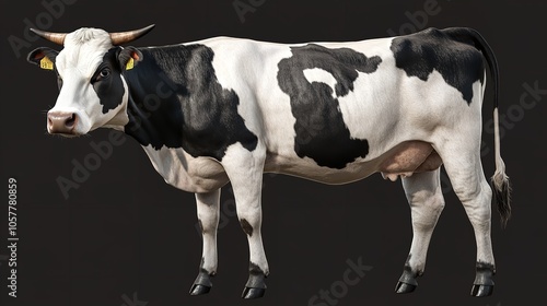  Set of Cow on Transparency Background PNG photo