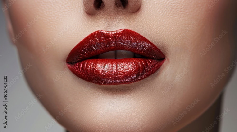 Plump lips with natural makeup Plump lips with natural makeup