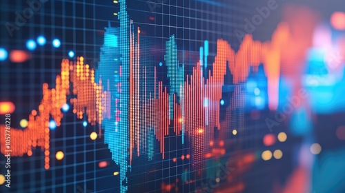 Multinational team with digital charts and technology visuals, representing global business and connectivity