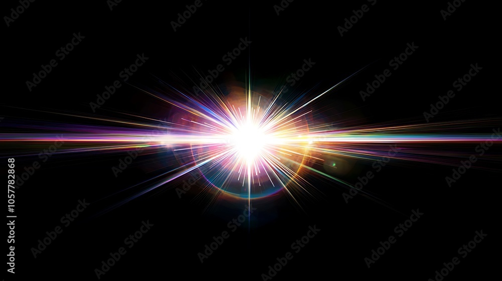 Lens flare on a plain black background. Lens flare on a plain black background.