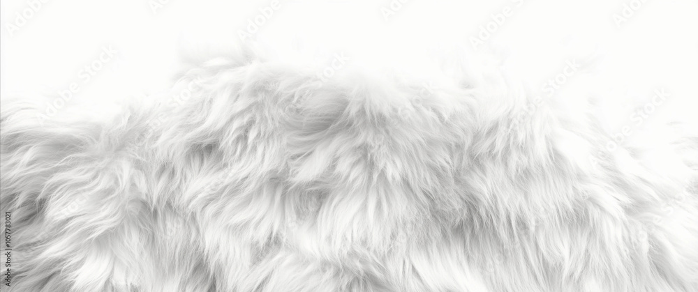 Fur isolated on white: Animal fur , White fluffy wool texture, Fur wildlife Fur isolated on white: Animal fur , White fluffy wool texture, Fur wildlife