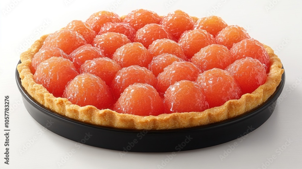 A vibrant tart with juicy melon, perfect for warm weather celebrations A vibrant tart with juicy melon, perfect for warm weather celebrations