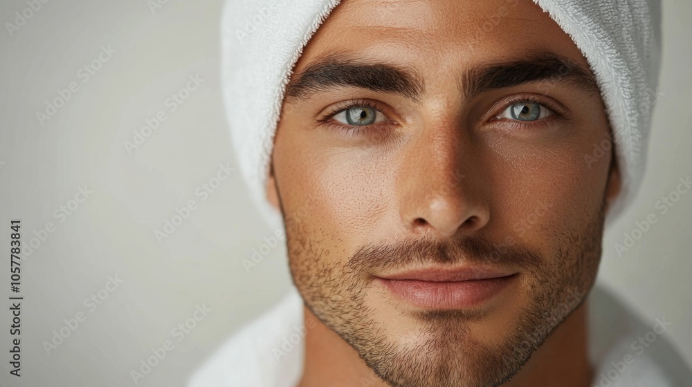 Man before Plastic surgery, beauty concept, Surgeon or beautician touching patient's faceh. Banner background before rhinoplasty, medical assistance, health Man before Plastic surgery, beauty concept, Surgeon or beautician touching patient's faceh. Banner background before rhinoplasty, medical assistance, health