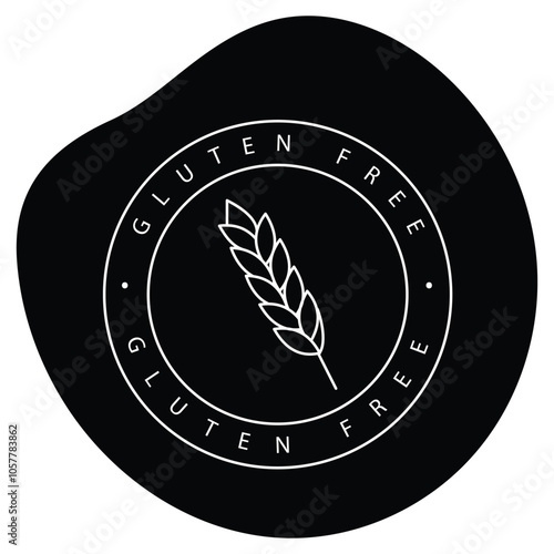 Green Eco-Friendly Gluten-Free Food Vector Icon Design