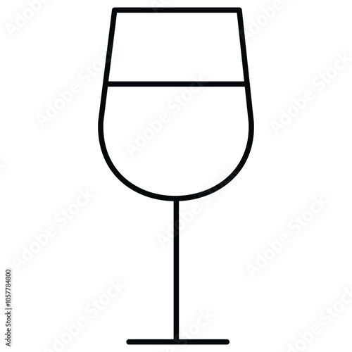 Alcohol-Free Wine Beverage Restriction Vector Icon Design