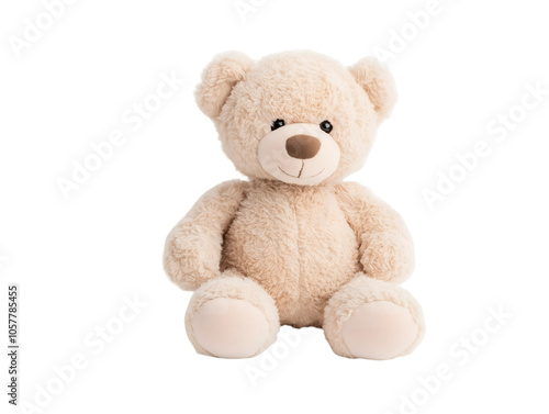 Cute Beige Teddy Bear Plush Toy Sitting