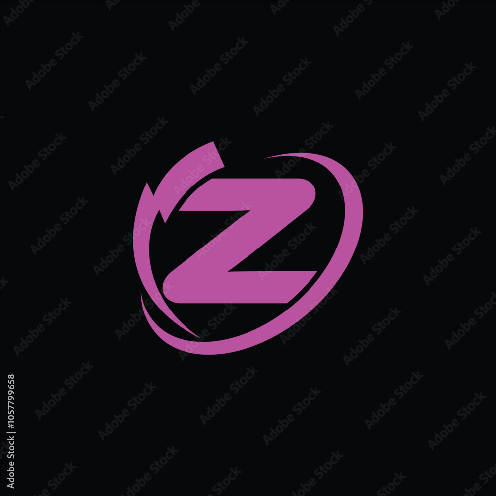 Electric Power Symbol With Letter Z Electric Power Symbol With Letter Z
