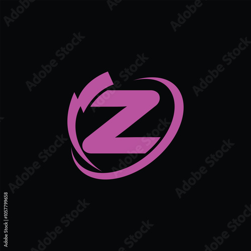 Electric Power Symbol With Letter Z