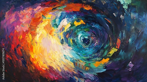 colorful abstract swirl