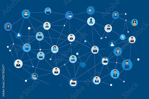 Interconnected People A Visual Representation of Global Business Network