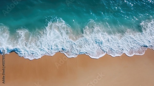 Waves forming patterns on beach sand, smooth and repetitive motion