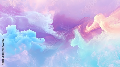 Soft hues of pink, blue, and purple blend together in a moody and mystifying display of generative AIgenerated smoke, adding a touch of whimsy and fantasy to any creative project or presentation.