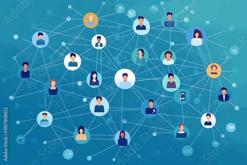 Connected People Network Digital Collaboration and Community Structure