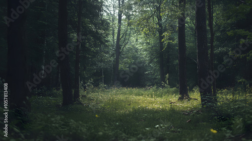 The Bustling Forest After Rainfall: Creatures Emerged with the Refreshing Scent of Petrichor Filling the Air