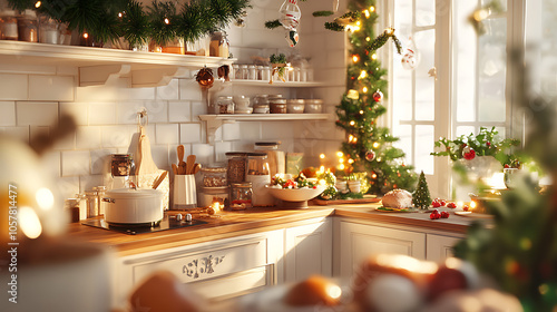 Cozy Christmas Kitchen Decor: Festive Holiday Interior