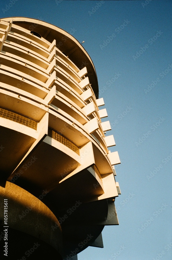 Fototapeta premium Salute Hotel, Kyiv. analog photo 