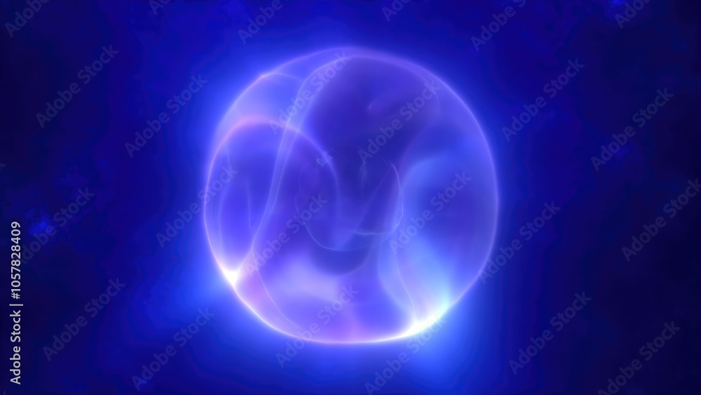 A glowing ethereal blue sphere radiates a soft light against a deep blue backdrop evoking a sense of cosmic wonder and serenity of energy technology or abstract art A glowing ethereal blue sphere radiates a soft light against a deep blue backdrop evoking a sense of cosmic wonder and serenity of energy technology or abstract art