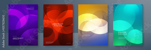 Vibrant Abstract Poster Designs With Bold Geometric Patterns