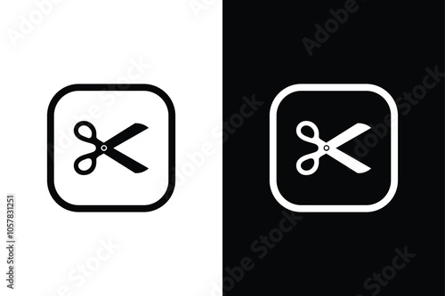 Stylish Caesar Symbol Black and White Design for Ancient History Projects.