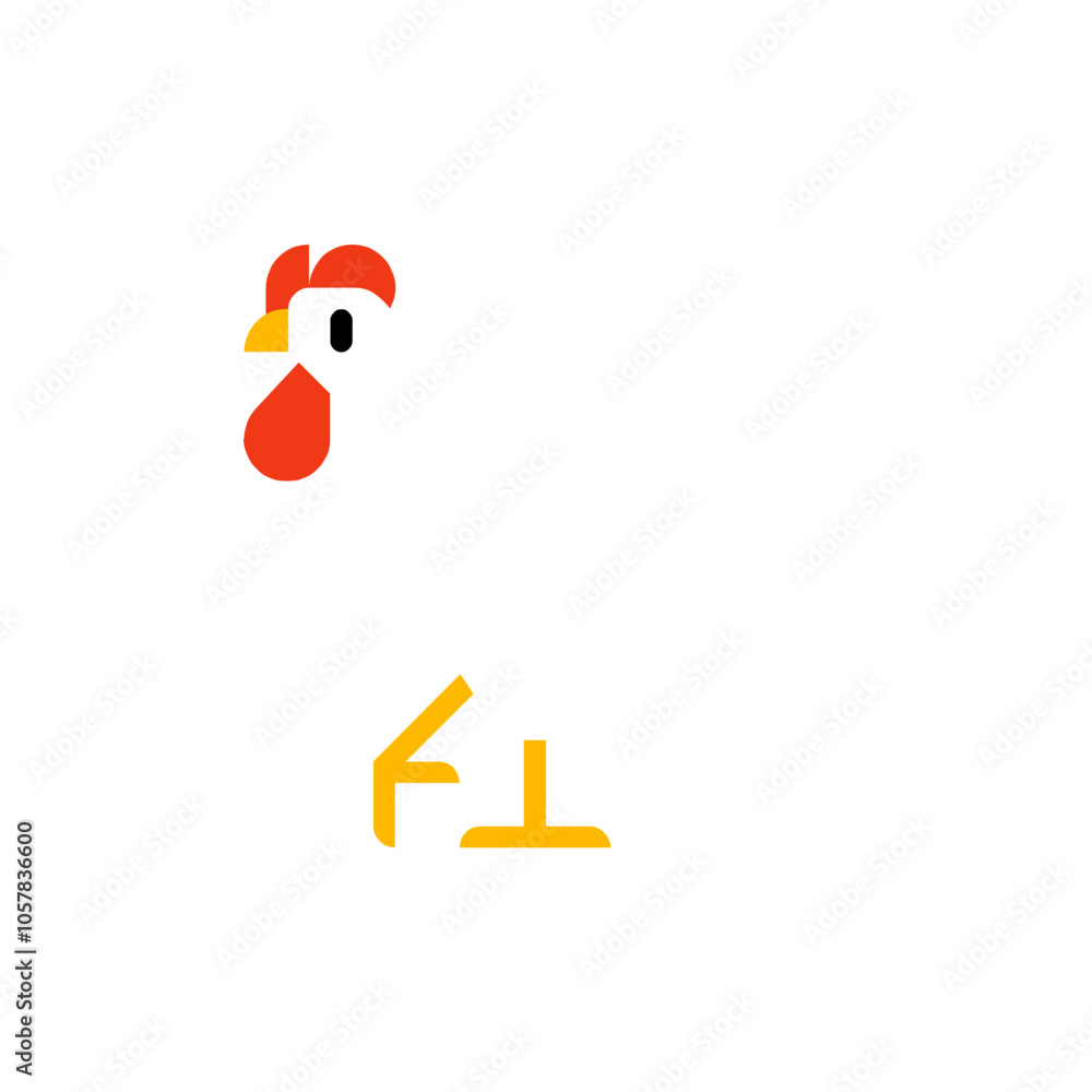 Fototapeta premium Rooster Emoji