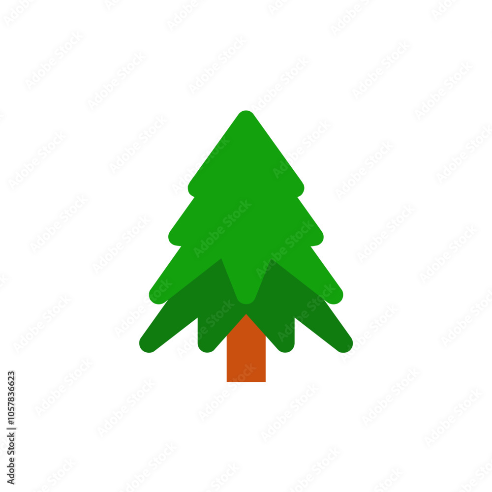 Fototapeta premium Pine Tree Emoji 