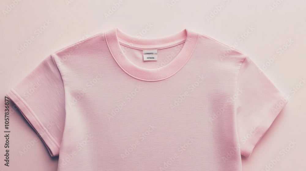 blank pink t-shirt against white background. t-shirt template blank pink t-shirt against white background. t-shirt template