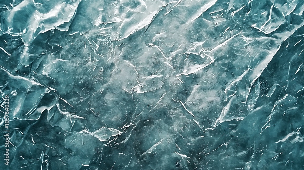 Frozen ice texture close-up background. Frozen ice texture close-up background.