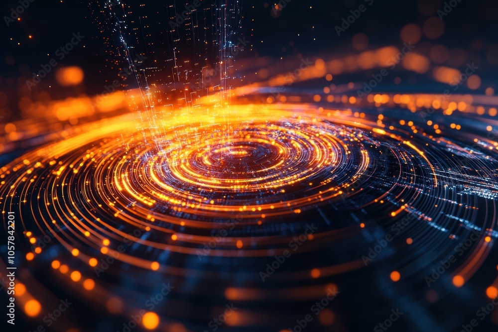 Quantum Computing and Light Emission Visual Representation Quantum Computing and Light Emission Visual Representation