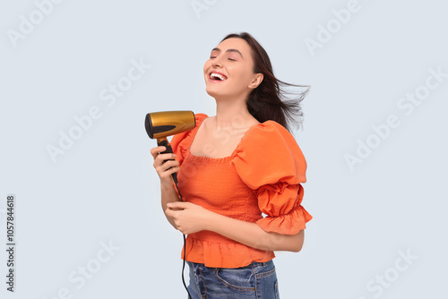 Beautiful young woman with ...