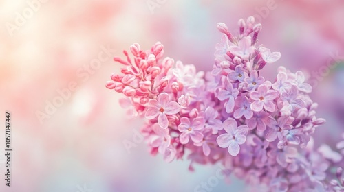 Pastel backgrounds with soft colors like pink, lavender and mint create a relaxing and delicate look.