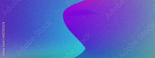 Gradient blue, pink grainy noise texture background. Wave granny banner, poster, wallpaper background.