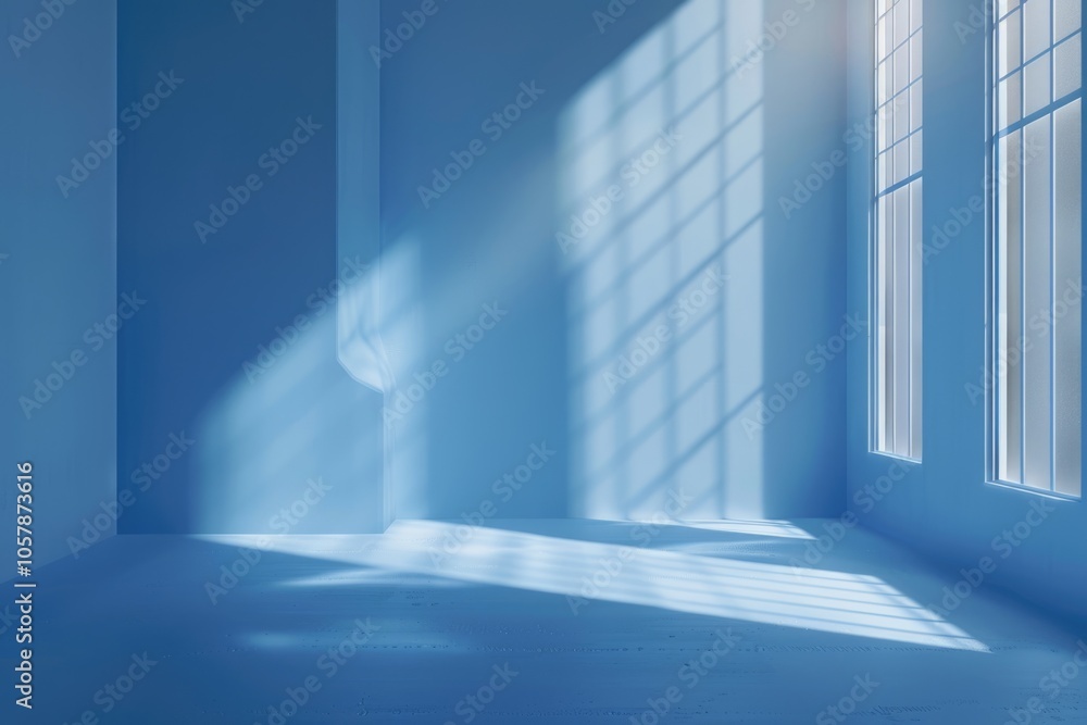 Blue room in the 3d. Light style background. Blue room in the 3d. Light style background.