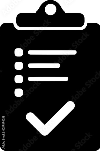 Task Checklist and Planning Icon for Business and Organization