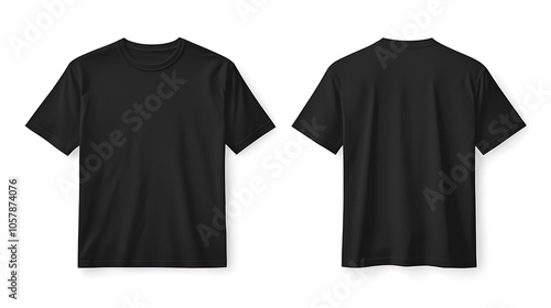 A blank black t