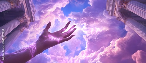 Mystical Hand Reaching for the Cyber Future