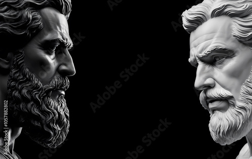 Ancient Sculptures of Stoic Thought and Virtue