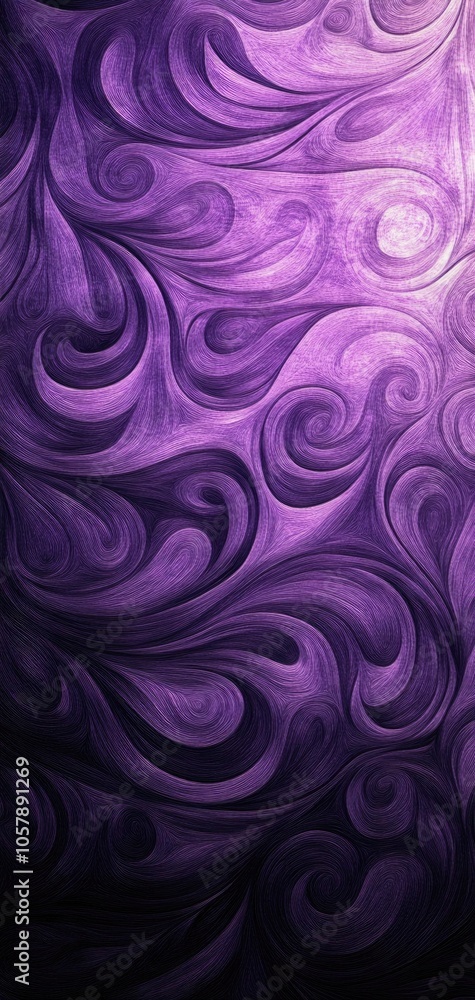 Elegant purple and silver gradient abstract wallpaper with flowing waves for mobile devices Elegant purple and silver gradient abstract wallpaper with flowing waves for mobile devices
