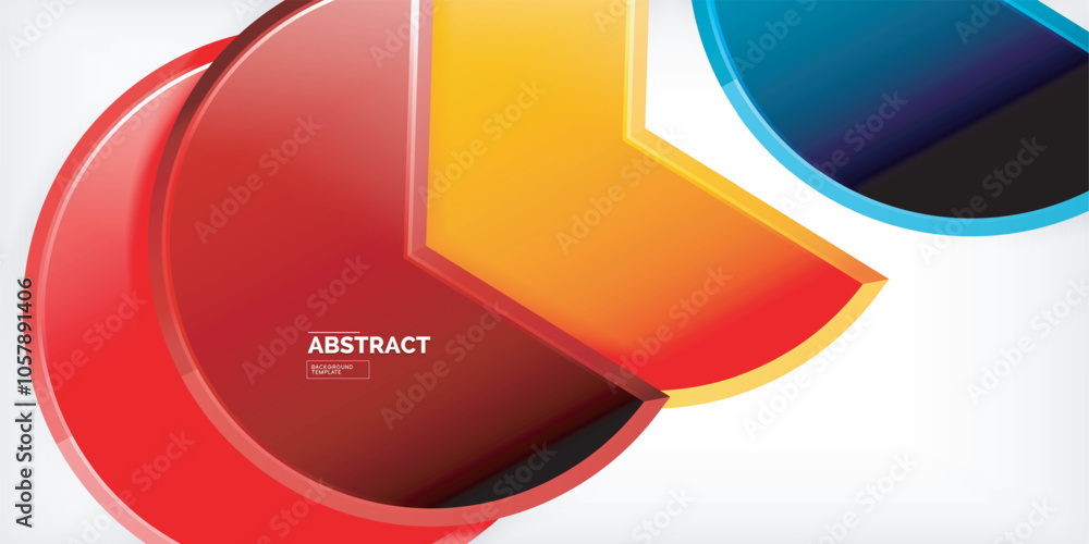 Glass reflective geometric round shapes background. Vector Illustration For Wallpaper, Banner, Background, Card, Book Illustration, landing page Glass reflective geometric round shapes background. Vector Illustration For Wallpaper, Banner, Background, Card, Book Illustration, landing page