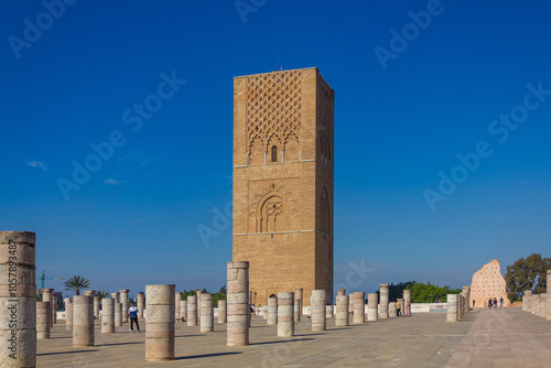 Hassan tower in Rabat, Morocco photo