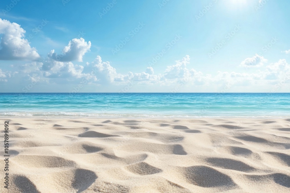 Fototapeta premium Coastal shoreline with backdrop