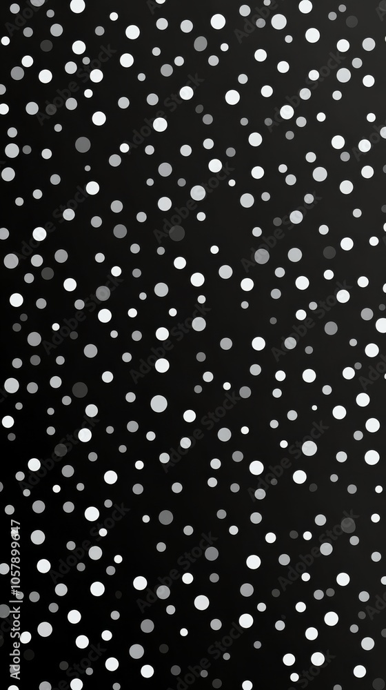 Black background with scattered white dots creating a modern abstract design pattern Black background with scattered white dots creating a modern abstract design pattern