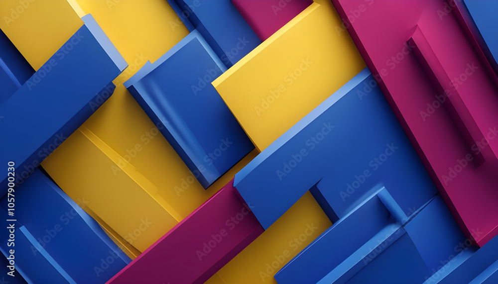 Fototapeta premium Geometric Shapes Background