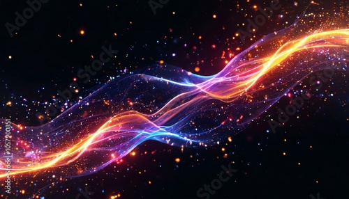 Beautiful luxury golden magical stardust particles trails sparkling and falling. light ray glowing shimmering radiance. for Oscar award ceremony event,Modern background,motion design,Loopable,LED,4K